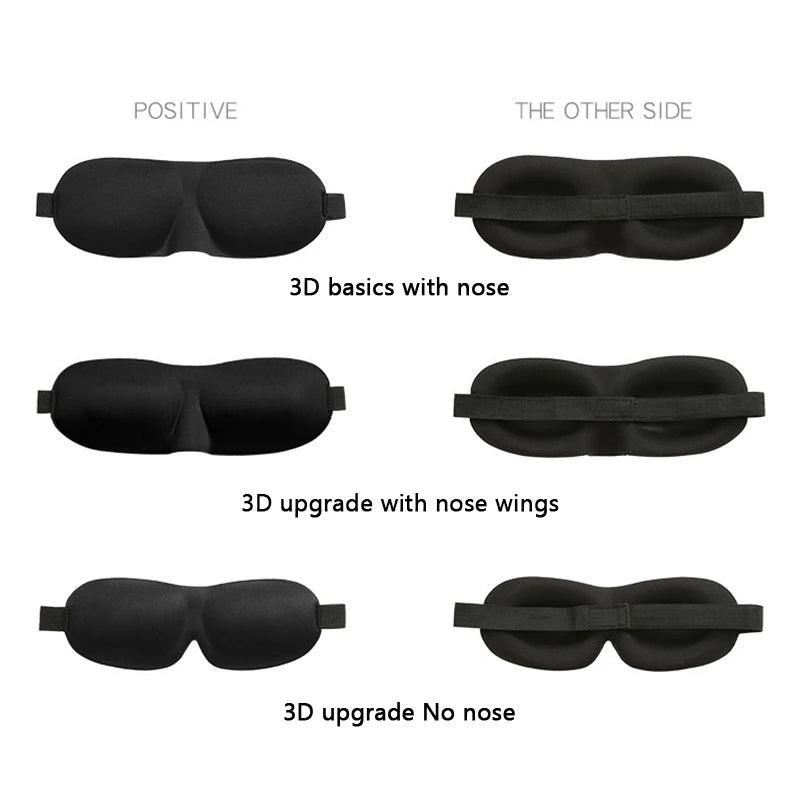 3D Sleep Mask – Full Blackout Without Pressure on Your Eyes