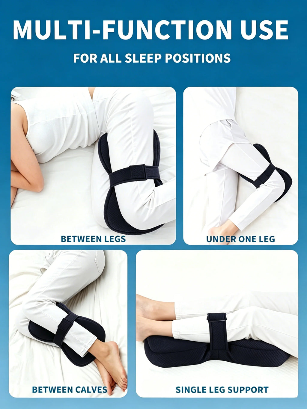 Knee Pillow for Side Sleepers – Takes Pressure Off Hips and Back