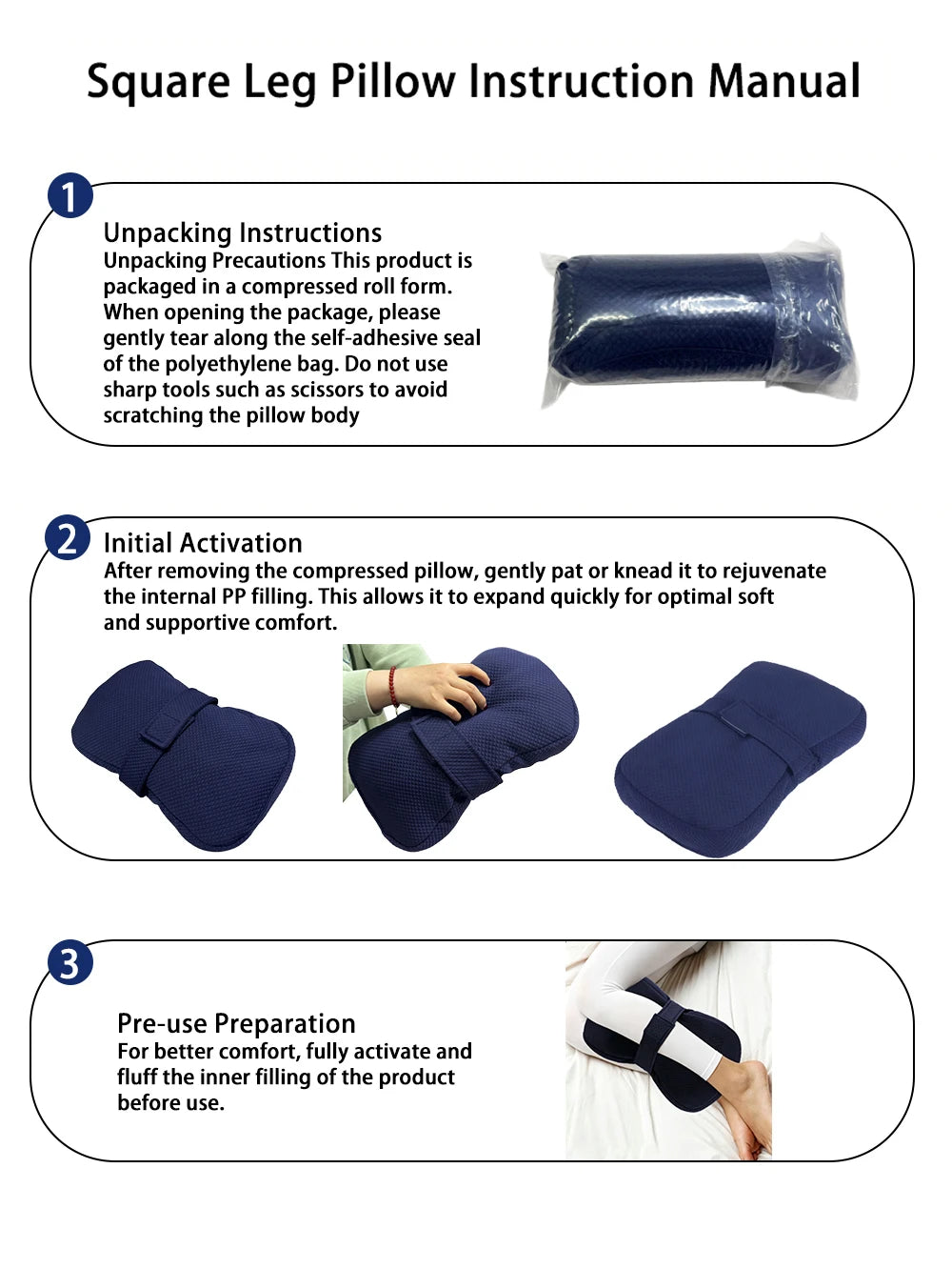 Knee Pillow for Side Sleepers – Takes Pressure Off Hips and Back