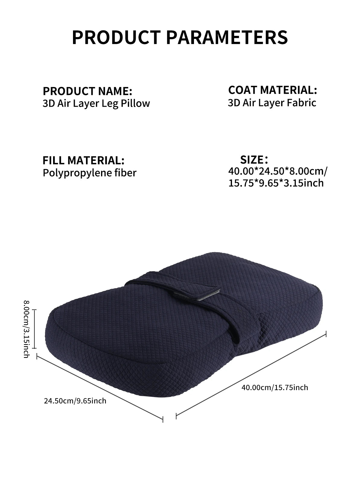 Knee Pillow for Side Sleepers – Takes Pressure Off Hips and Back