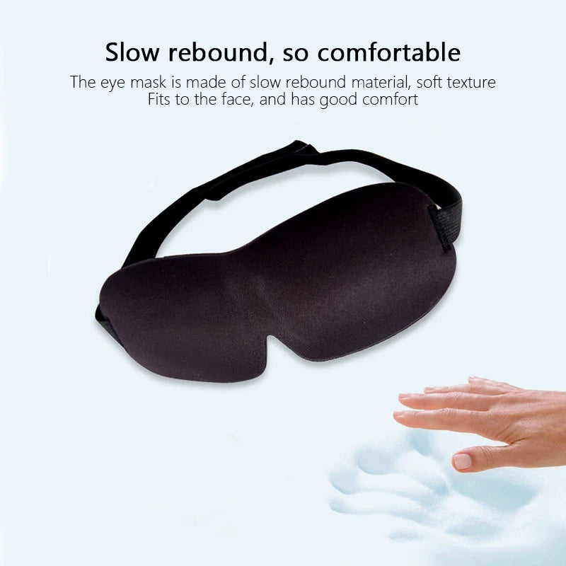 3D Sleep Mask – Full Blackout Without Pressure on Your Eyes