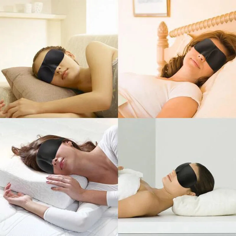 3D Sleep Mask – Full Blackout Without Pressure on Your Eyes