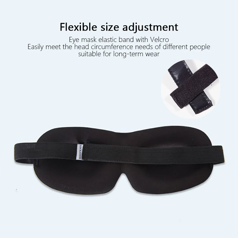 3D Sleep Mask – Full Blackout Without Pressure on Your Eyes