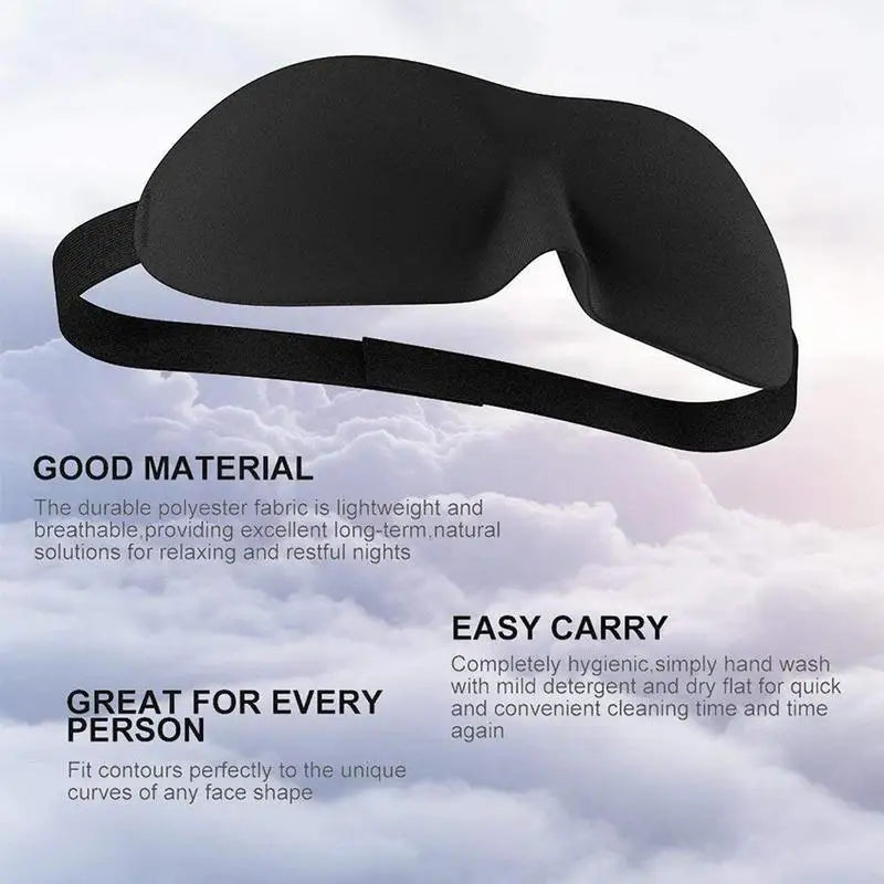 3D Sleep Mask – Full Blackout Without Pressure on Your Eyes