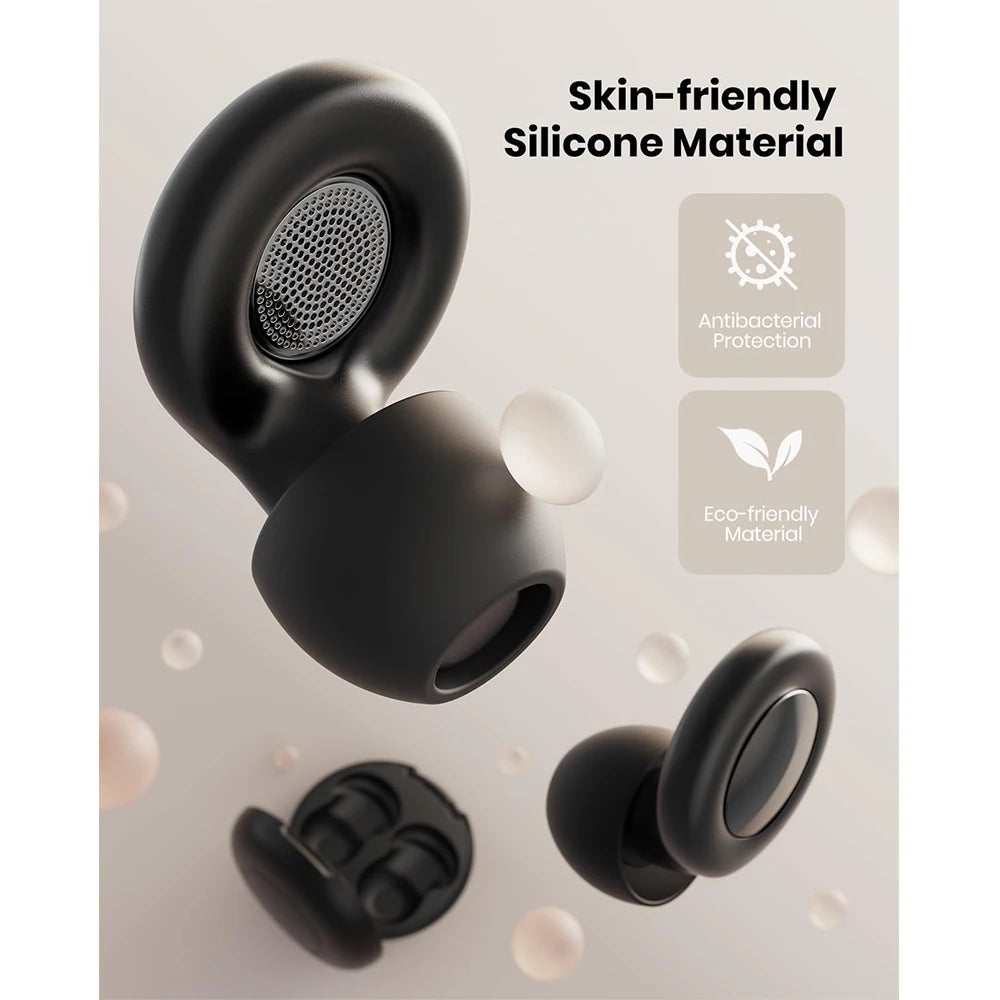 Soft Silicone Sleep Earplugs – 25 dB, 8 Sets of Ear Tips
