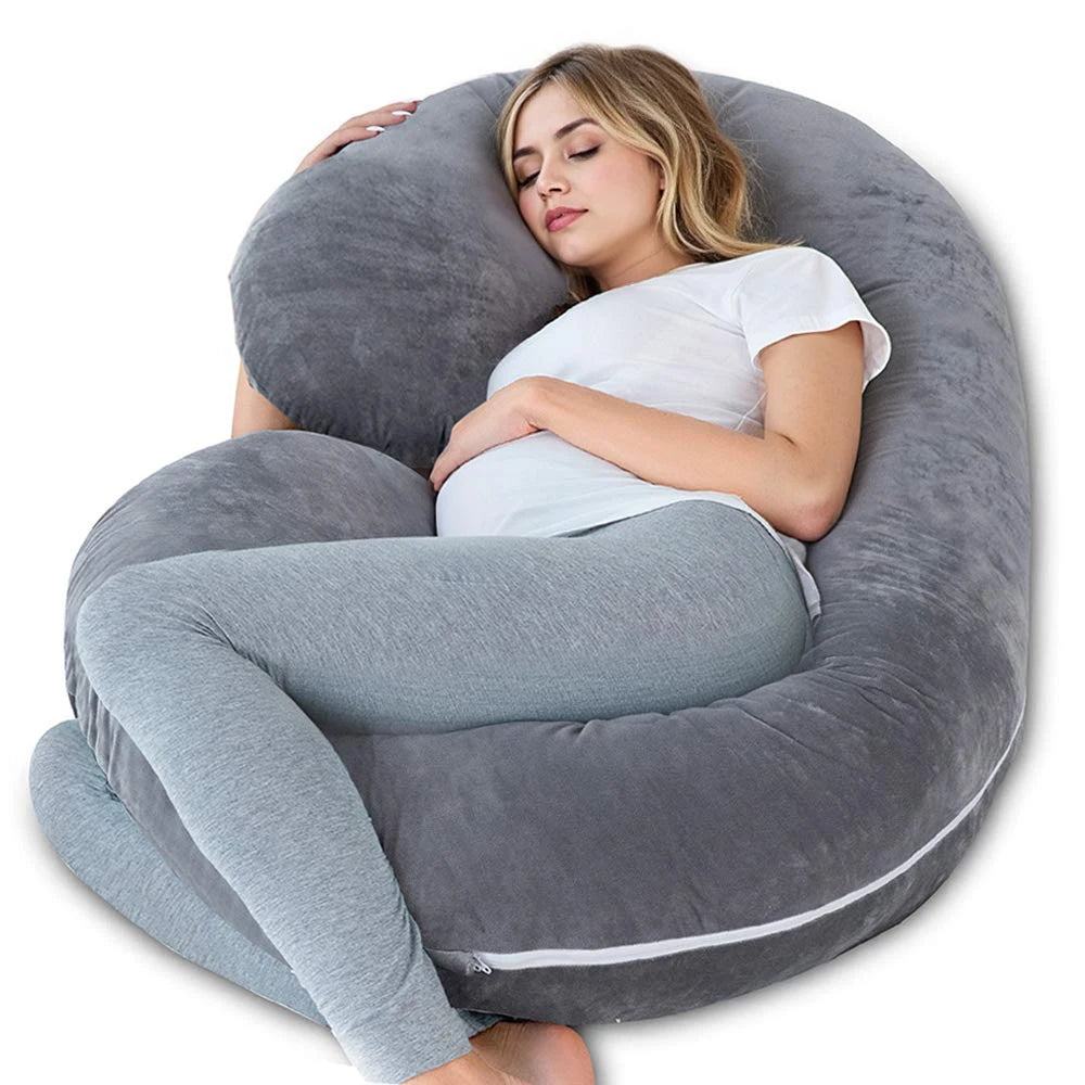 Full-Body Pregnancy Pillow – Bump, Back and Knee Support