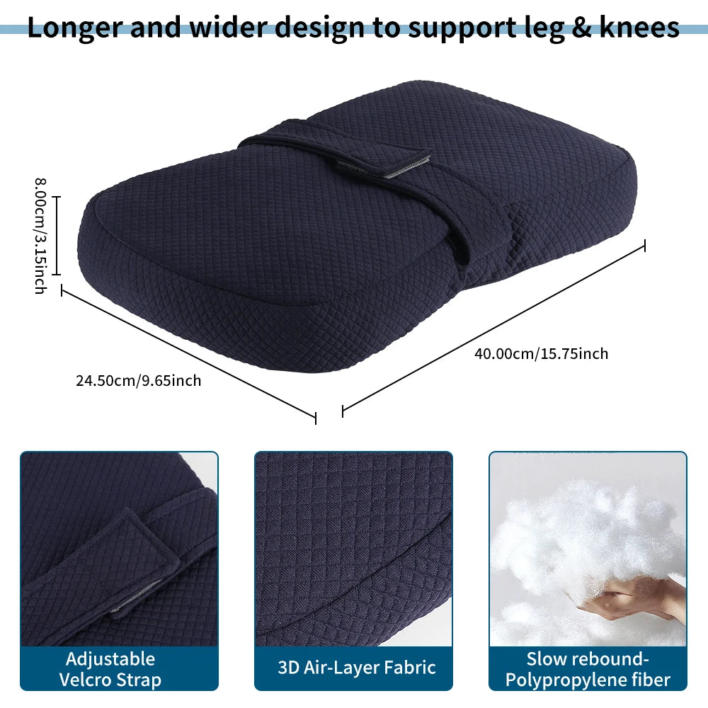 Knee Pillow for Side Sleepers – Takes Pressure Off Hips and Back