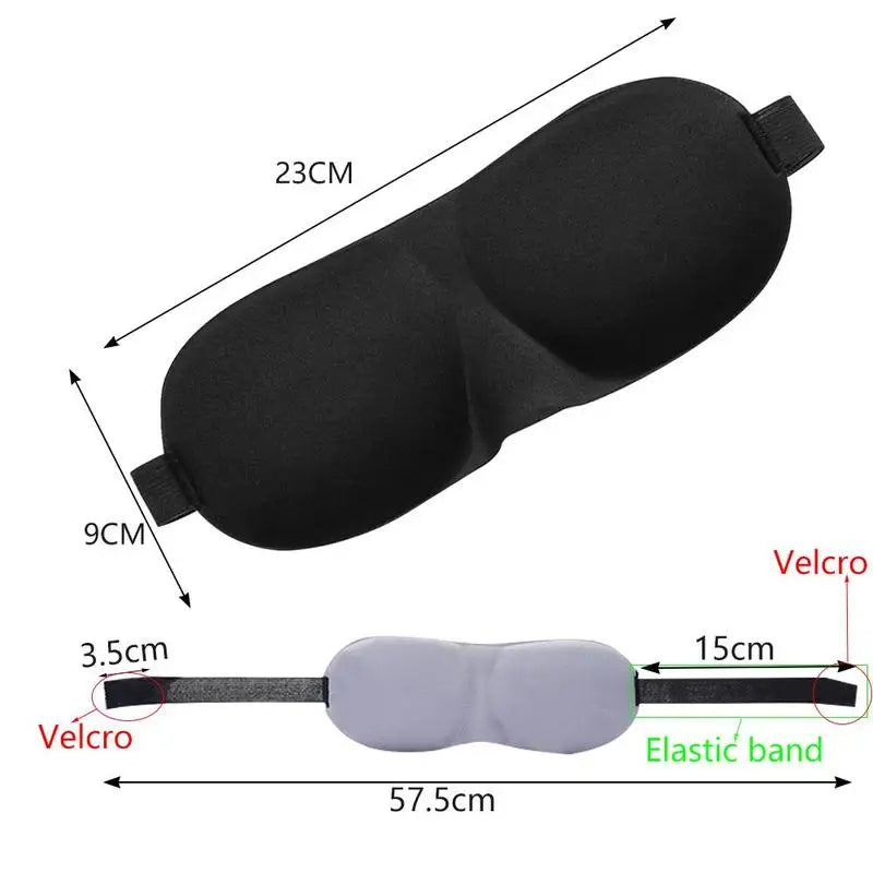 3D Sleep Mask – Full Blackout Without Pressure on Your Eyes