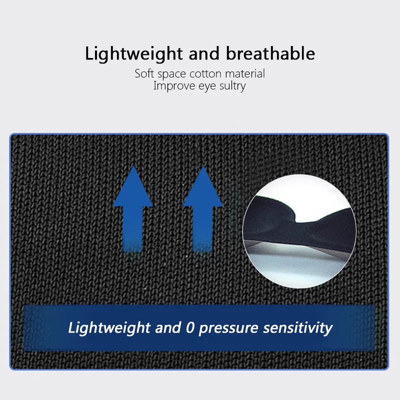3D Sleep Mask – Full Blackout Without Pressure on Your Eyes