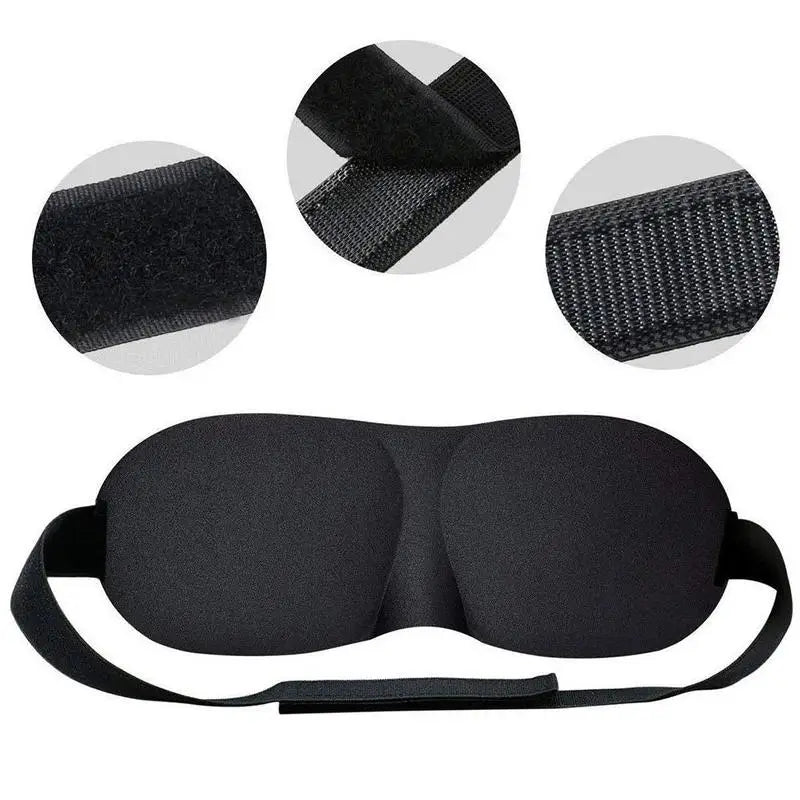 3D Sleep Mask – Full Blackout Without Pressure on Your Eyes