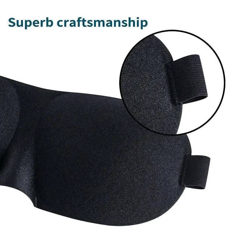 3D Sleep Mask – Full Blackout Without Pressure on Your Eyes